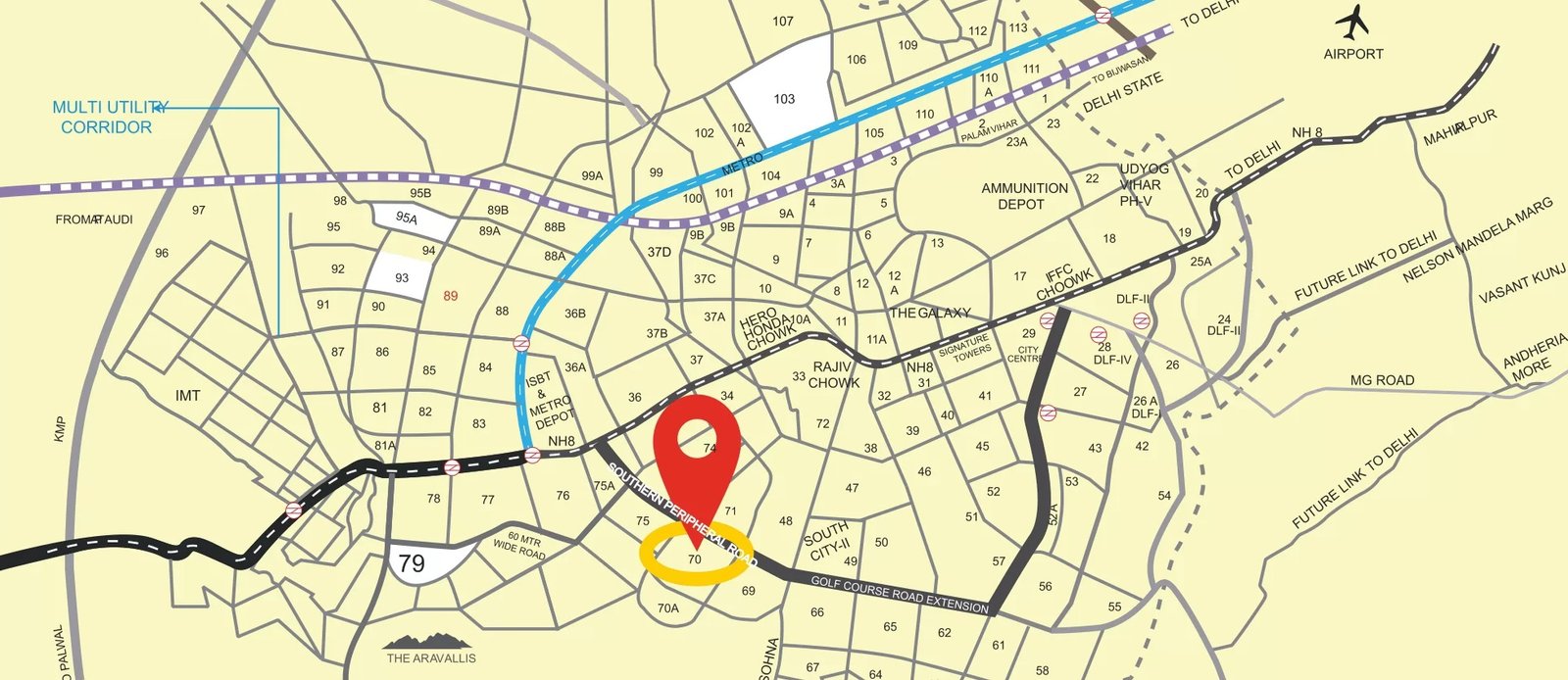 Shree-Vardhman-Nature-Valley-Gurgaon-Location-Map