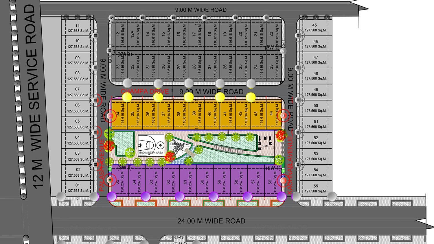 bst-green-gold-sector-99a-gurgaon-site-plan