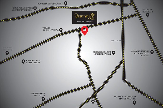 orris Aanandam Ora Location map