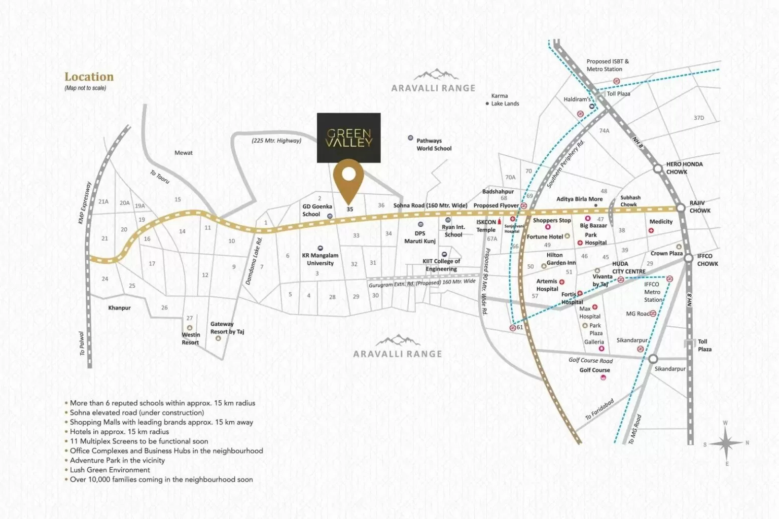 Green-valley-independent-floors-location-map