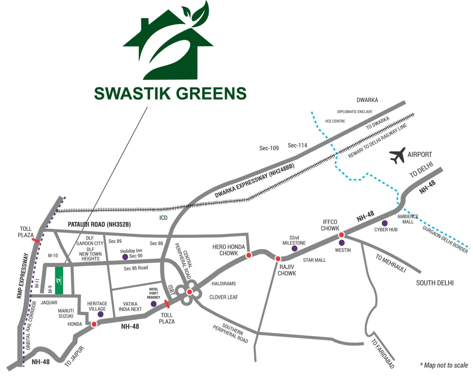 Prominent-swastik-greens-location-map