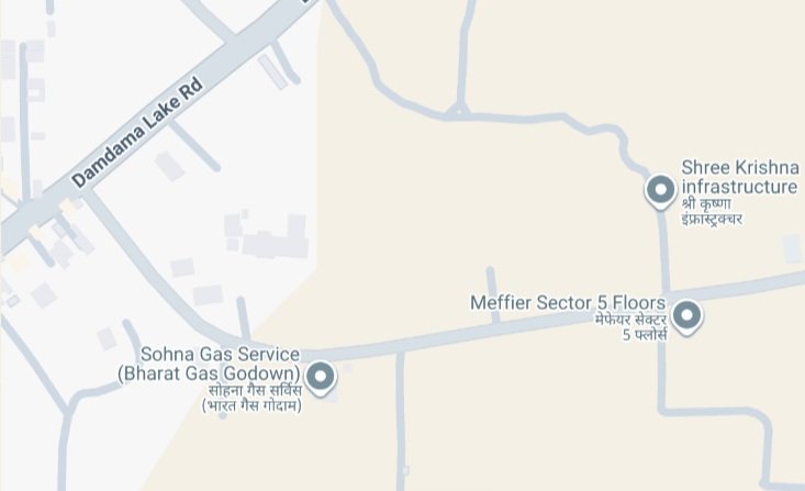 Meffier-garden-residency-sector-5-sohna-location-map