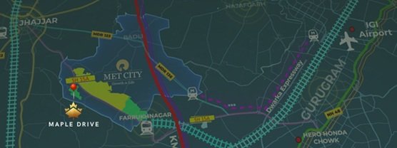 Maple-drive-sector-1-jhajjar-location-map