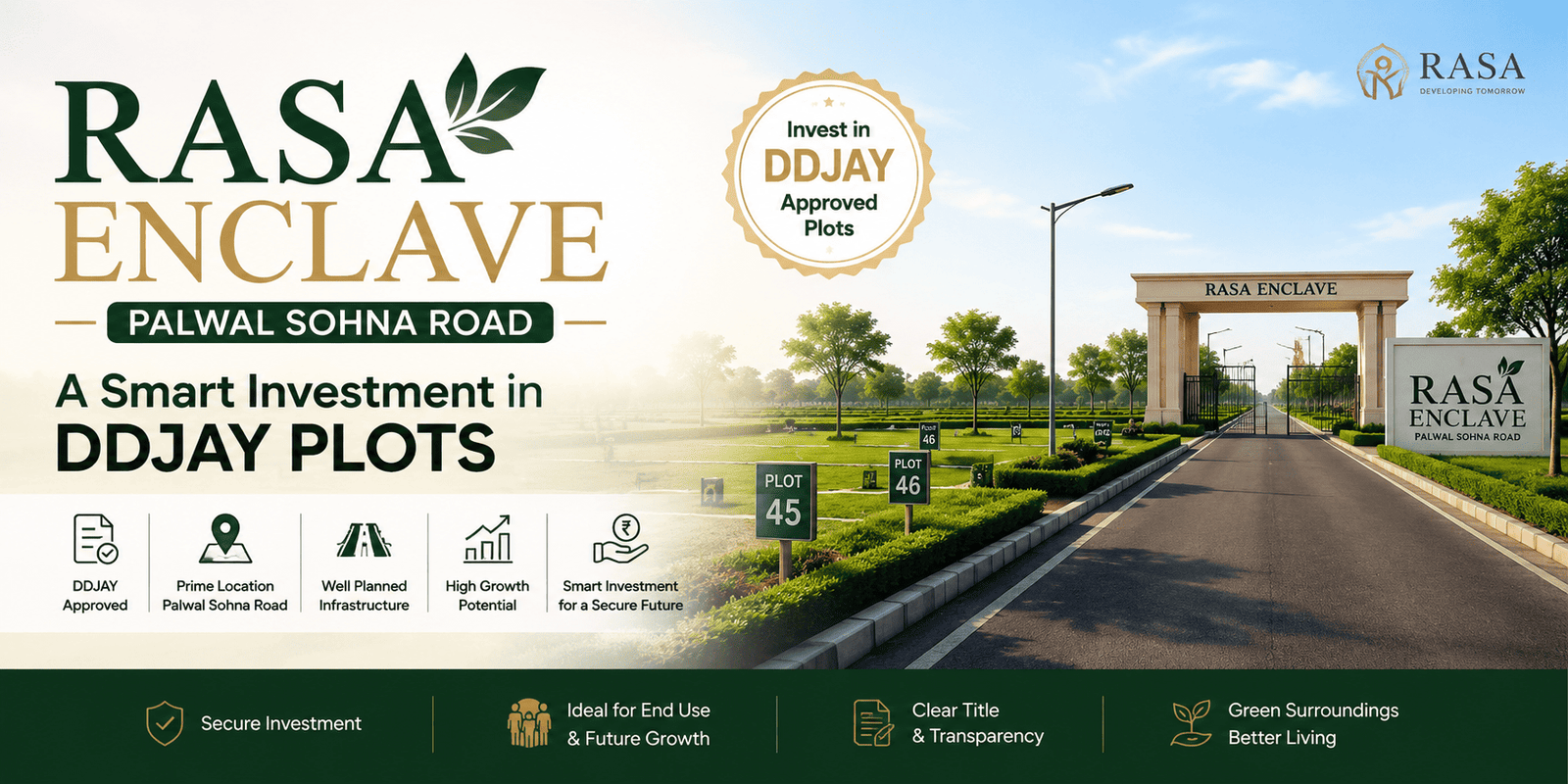 Rasa Enclave Palwal Sohna Road – A Smart Investment In Ddjay Plots