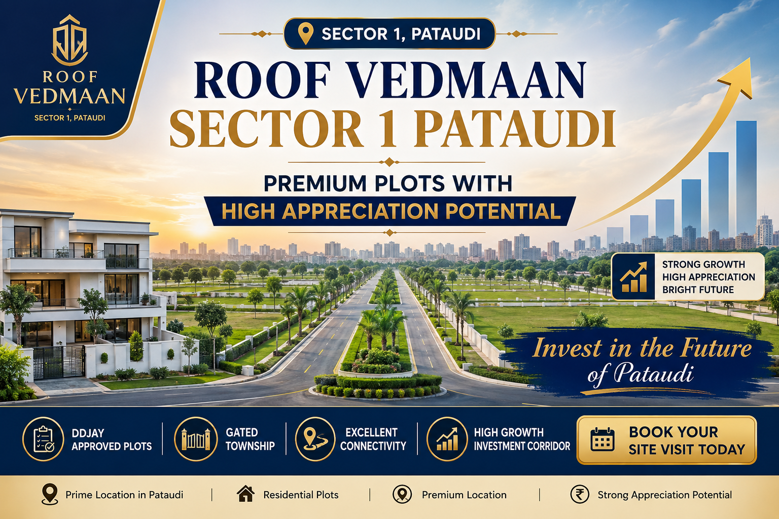 Roof Vedmaan Sector 1 Pataudi Premium Plots With High Appreciation Potential
