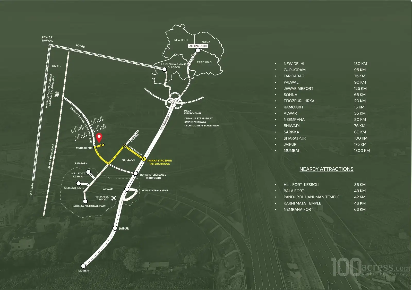 Ravista Vedic Valley Location Map