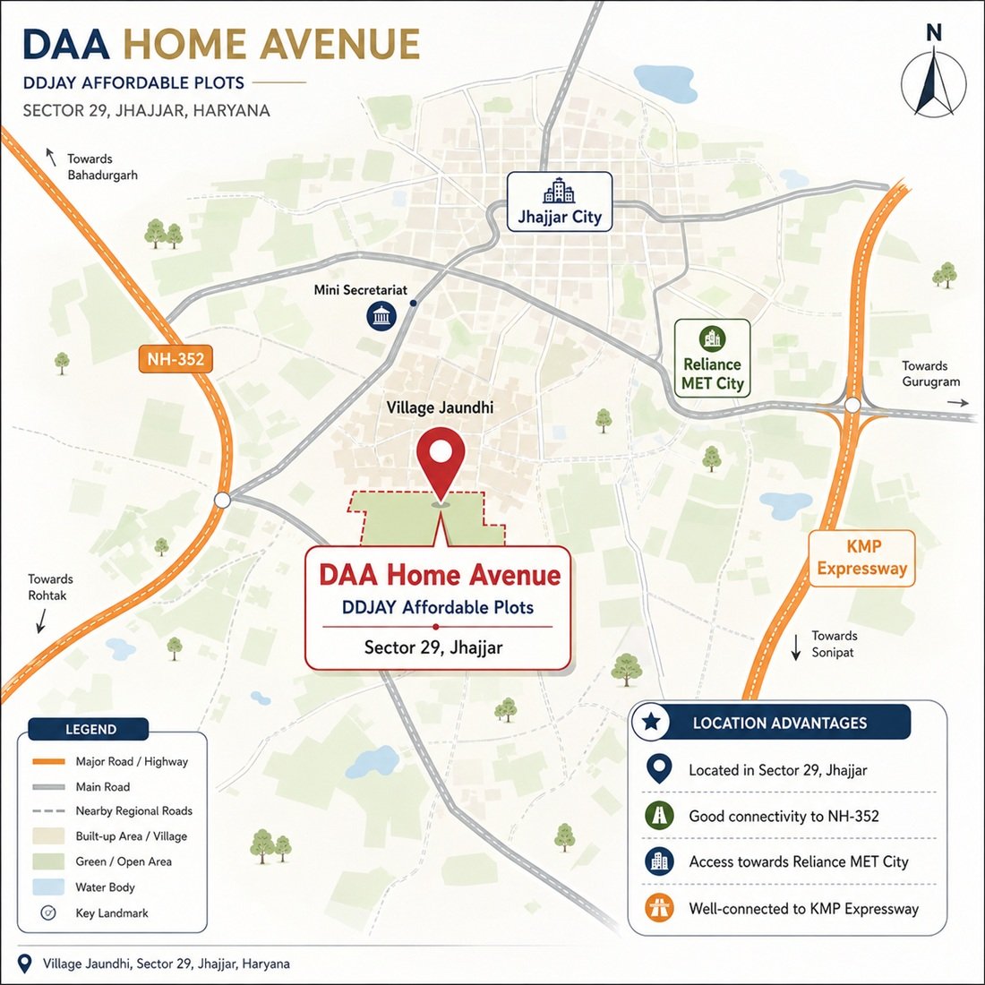 Daa Home Avenue Location Map