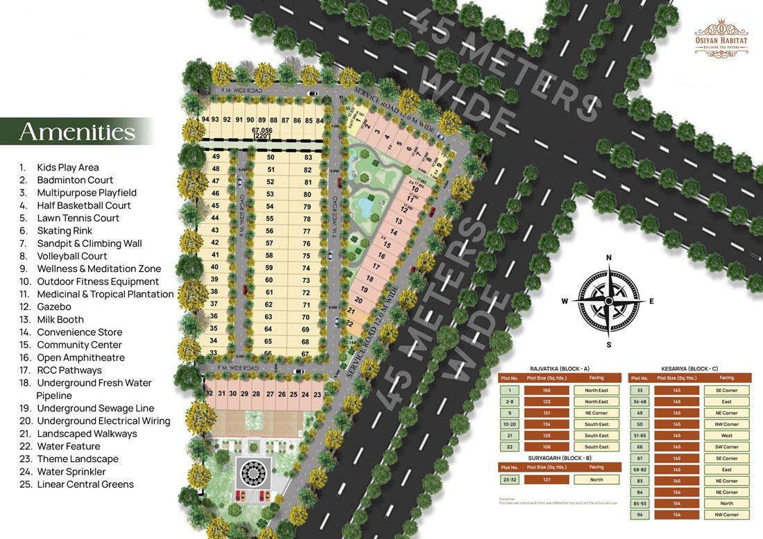 Osiyan Habitat Site Plan